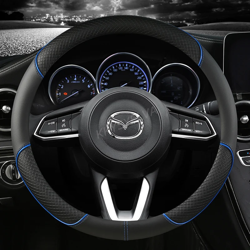 Противоскользящий чехол для Mazda 3 Axela 6 Gh Gj Demio из искусственной кожи чехол рулевого колеса автомобиля CX-3 CX-4 CX-5 CX-7 CX-9
Противоскользящий чехол для Mazda 3 Axela 6 Gh Gj Demio из искусственной кожи чехол рулевого колеса автомобиля CX-3 CX-4 CX-5 CX-7 CX-9