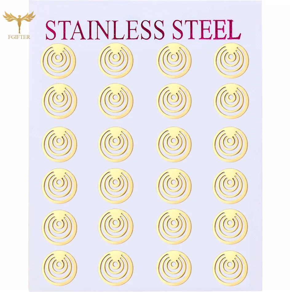 Vintage Round Earrings Women's Earrings Girl Gift Fashion Stainless Steel Jewelry Set Wholesale 12 Pairs
Vintage Round Earrings Women's Earrings Girl Gift Fashion Stainless Steel Jewelry Set Wholesale 12 Pairs