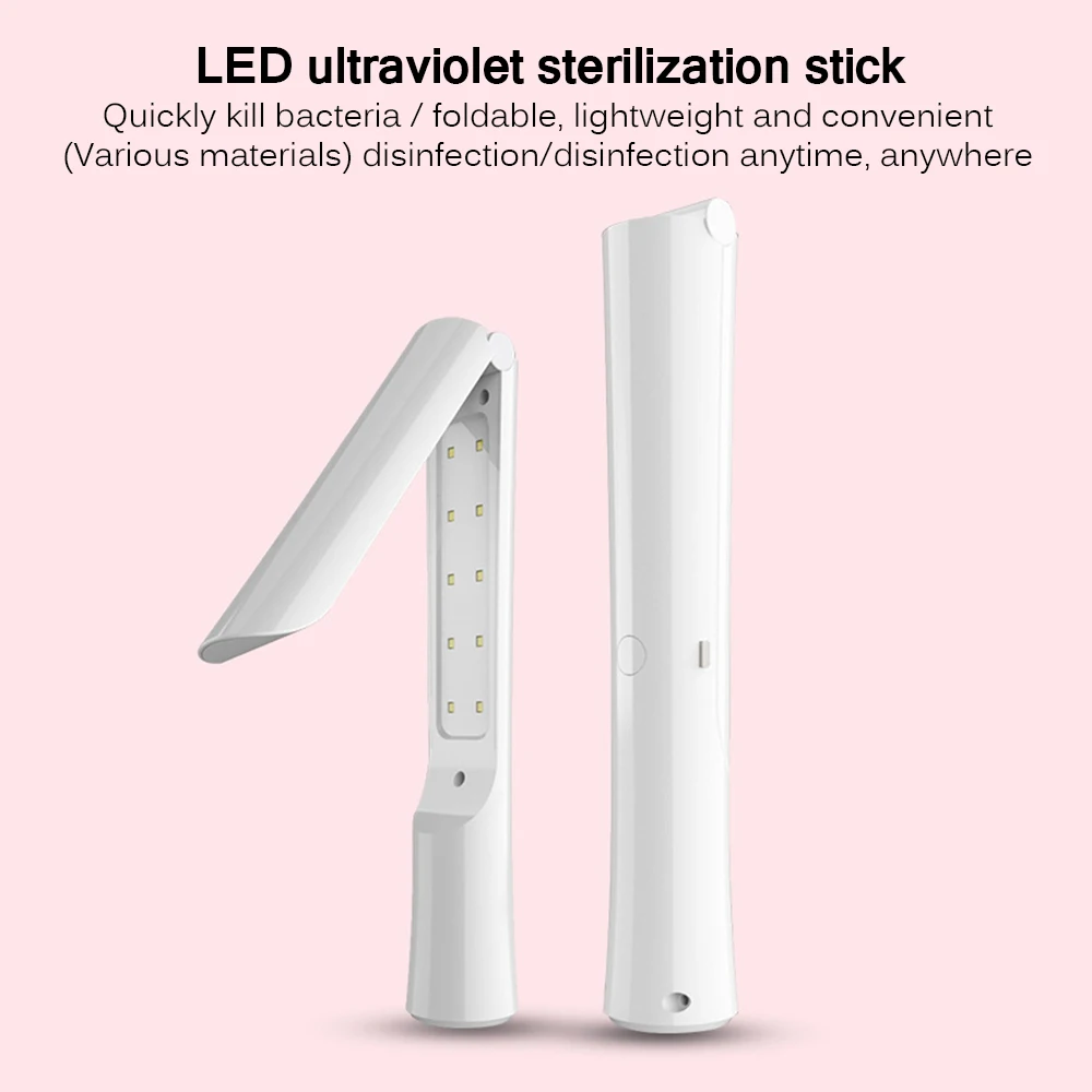 Portable UV Light Sterilizer Ultraviolet Lamp Portable USB Handheld Folding Lamps Various Uses UVC Light
Portable UV Light Sterilizer Ultraviolet Lamp Portable USB Handheld Folding Lamps Various Uses UVC Light