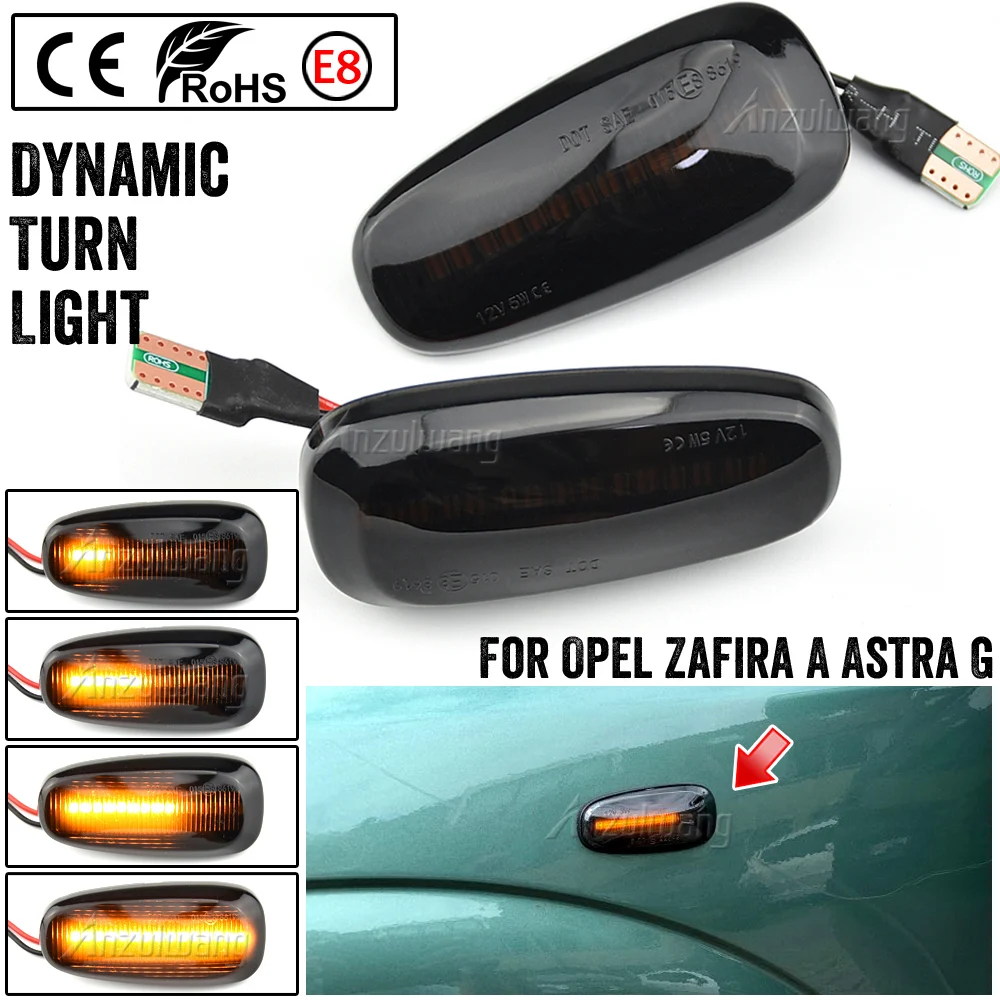2pcs LED Dynamic Side Marker Turn Signal Blinker Flowing Water Blinker Flashing Light For Opel Zafira A 99-05 Astra G 98-09
2pcs LED Dynamic Side Marker Turn Signal Blinker Flowing Water Blinker Flashing Light For Opel Zafira A 99-05 Astra G 98-09