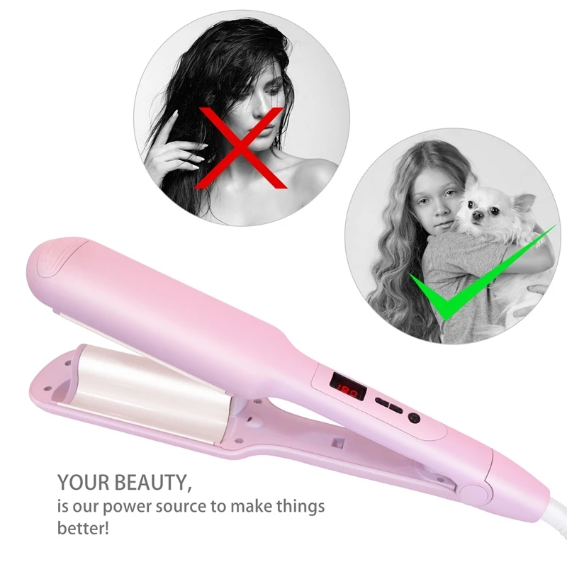 Corrugated Hair Curler Professional Egg Perm Splint Straightening Irons Tourmaline Ceramic Curling Iron Styling Tools Women
Corrugated Hair Curler Professional Egg Perm Splint Straightening Irons Tourmaline Ceramic Curling Iron Styling Tools Women