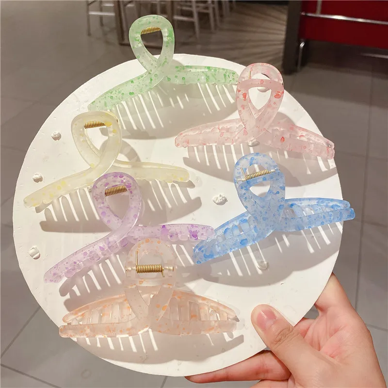 Fashion Candy Color Plastic Hair claws For Women Korean Style Crab Claws Ponytail Barrettes Hair Accessories
Fashion Candy Color Plastic Hair claws For Women Korean Style Crab Claws Ponytail Barrettes Hair Accessories