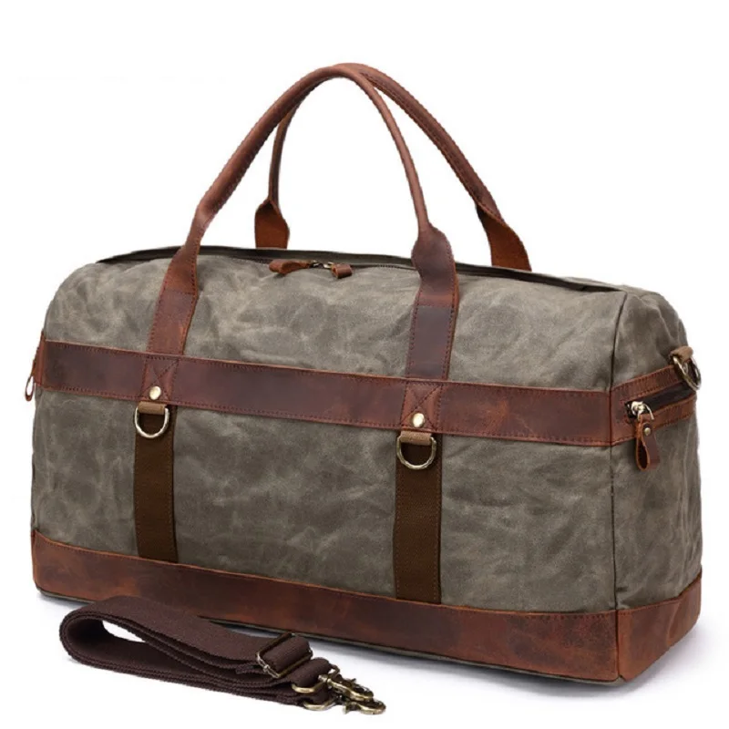 M333 New Oil Wax Canvas Leather Travel Handbags Mens Vintage Large Capacity Waterproof Duffle bags Men Retro Hand Luggages Big
M333 New Oil Wax Canvas Leather Travel Handbags Mens Vintage Large Capacity Waterproof Duffle bags Men Retro Hand Luggages Big