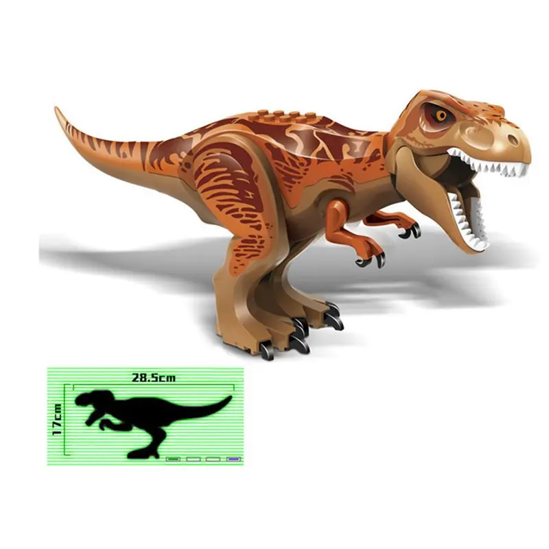 

Kids Toy Building Block Dinosaur Jurassic Tyrannosaurus Rex World 2 DIY Assembly Bricks Figures Dino Pterosaur Raptor Gift Child