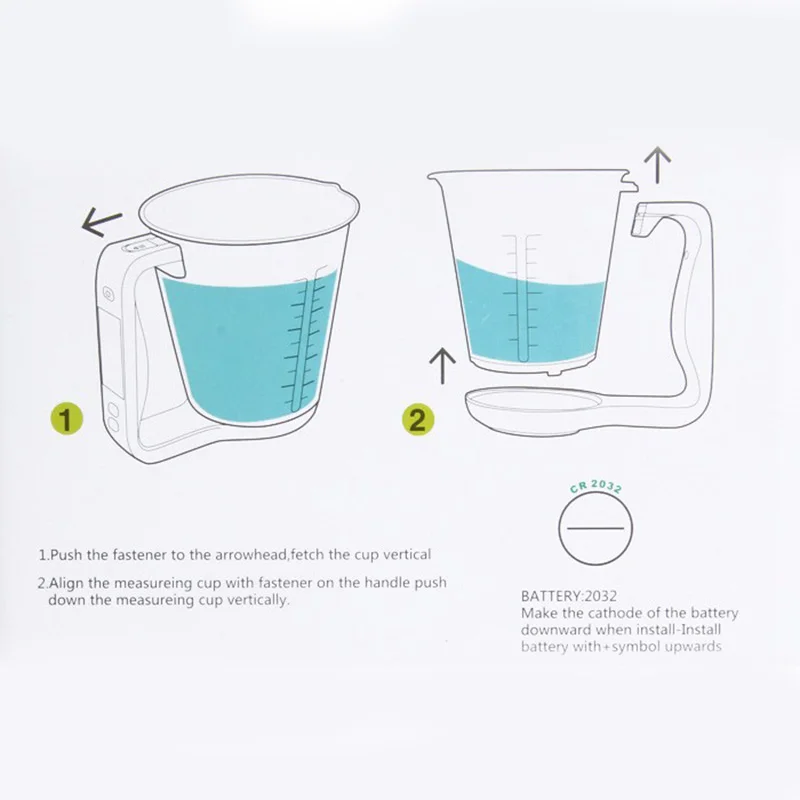 Measuring Cup Kitchen Scales Digital Beaker Libra Electronic Tool Scale with LCD Display Temperature
Measuring Cup Kitchen Scales Digital Beaker Libra Electronic Tool Scale with LCD Display Temperature