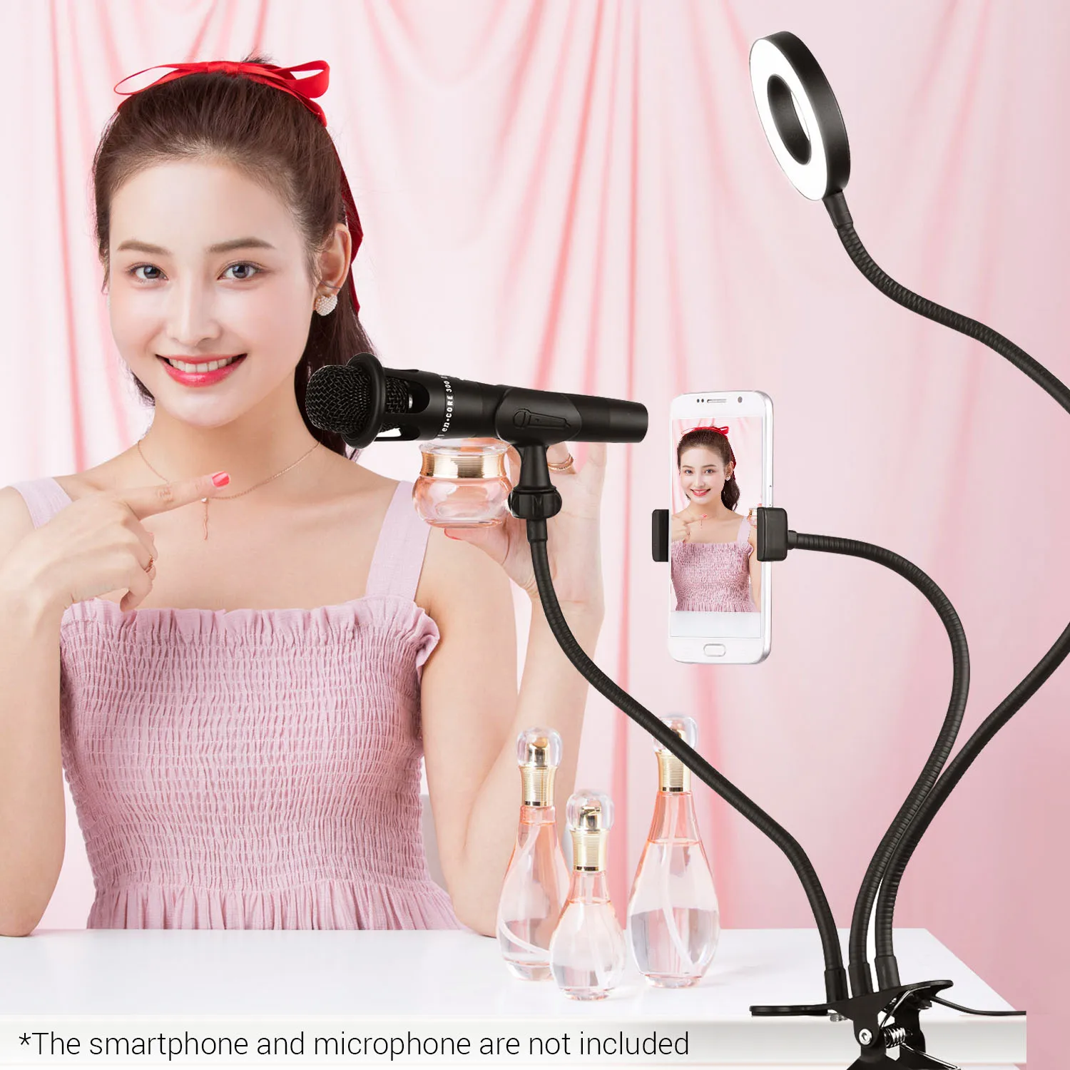 Andoer Clip-On Mini USB Ring Light Fill-in Lamp 3 Lighting Modes Dimmable Arms Design for Live Streaming Video Online Singing 
Andoer Clip-On Mini USB Ring Light Fill-in Lamp 3 Lighting Modes Dimmable Arms Design for Live Streaming Video Online Singing