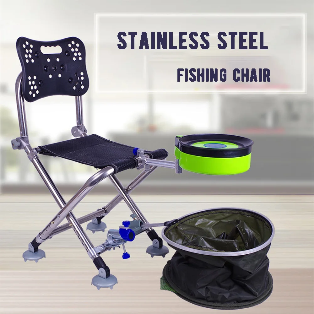 Outdoor Fishing Chair Beach Chair Stainless Steel Fishing Chair Set Portable Recliner Adjustable Backrest Strong Load-Bearing
Outdoor Fishing Chair Beach Chair Stainless Steel Fishing Chair Set Portable Recliner Adjustable Backrest Strong Load-Bearing