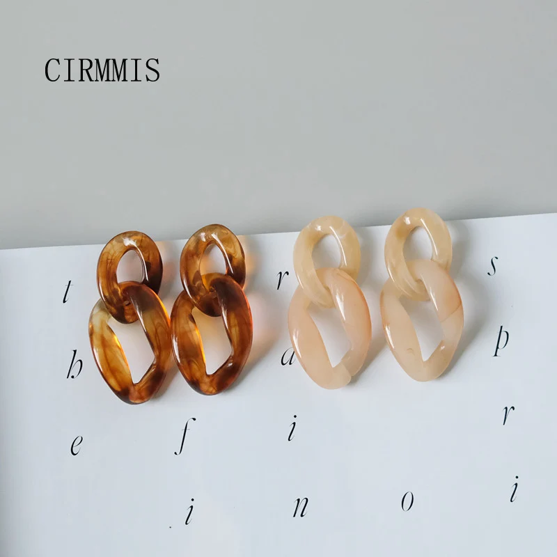 CIRMMIS Fashion New Geometric Acrylic Resin Gothic Drop Earrings for Women Amber Beige Earring Trend Handmade Jewelry Accessory
CIRMMIS Fashion New Geometric Acrylic Resin Gothic Drop Earrings for Women Amber Beige Earring Trend Handmade Jewelry Accessory