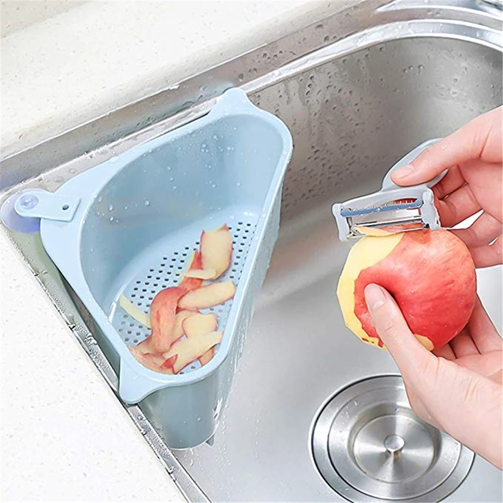 Kitchen Triangular Sink Strainer Drain Vegetable Fruit Drainer Basket Suction Cup Sponge Rack Storage ToolSink Filter Shelf
Kitchen Triangular Sink Strainer Drain Vegetable Fruit Drainer Basket Suction Cup Sponge Rack Storage ToolSink Filter Shelf