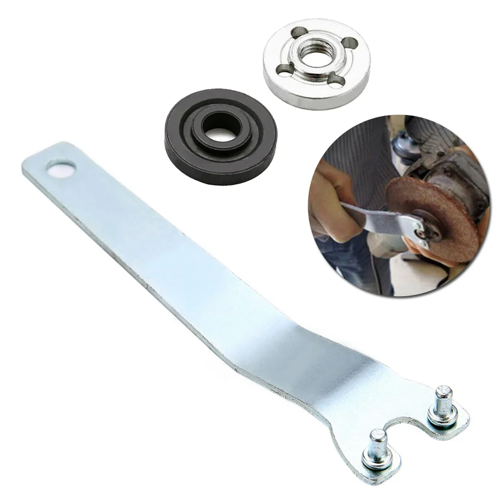Multi-function Angle Grinder Flange Spanner Wrench Kit For Grinders Accessories M10 Pressure Plate With Wrench Inner Flanges
Multi-function Angle Grinder Flange Spanner Wrench Kit For Grinders Accessories M10 Pressure Plate With Wrench Inner Flanges