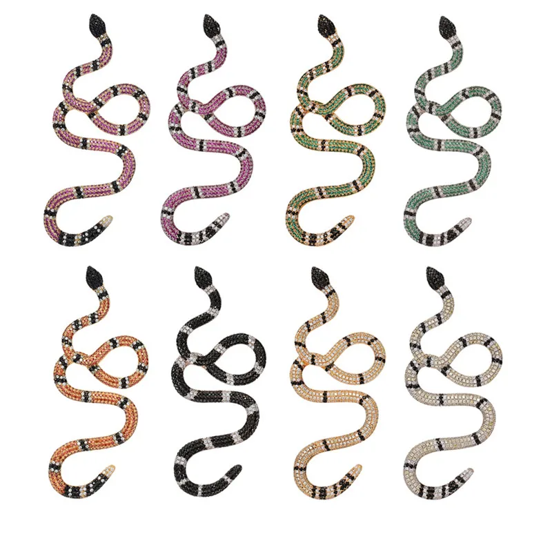 Hip Hop Iced Out Colorful Snake Pendant Pave Bling Cubic Zircon Designer Necklace Animal Serpent Hot Ins Fashion Jewelry
Hip Hop Iced Out Colorful Snake Pendant Pave Bling Cubic Zircon Designer Necklace Animal Serpent Hot Ins Fashion Jewelry
