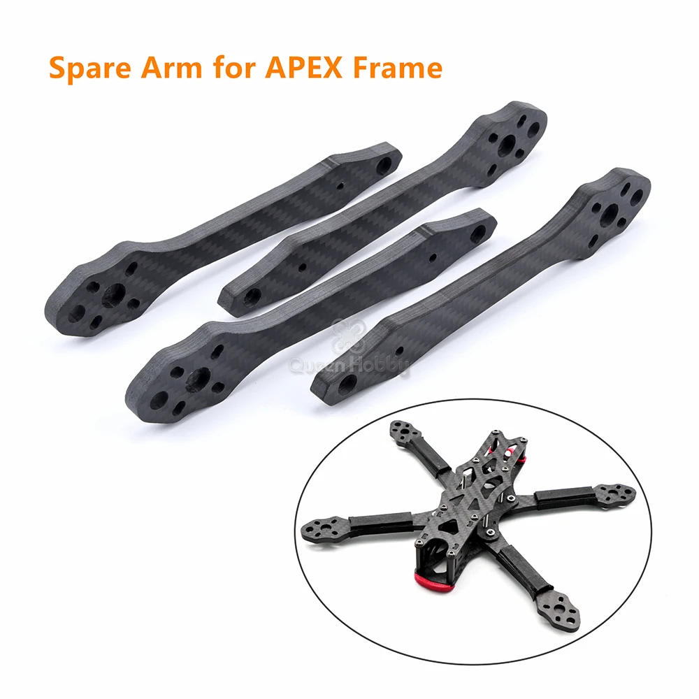 Queen Hobby 5.5mm Spare Arm for APEX 5inch 225mm / 6inch 260mm / 7inch 295mm FPV Racing Drone Quadcopter 3K Full Carbon Fiber
Queen Hobby 5.5mm Spare Arm for APEX 5inch 225mm / 6inch 260mm / 7inch 295mm FPV Racing Drone Quadcopter 3K Full Carbon Fiber
