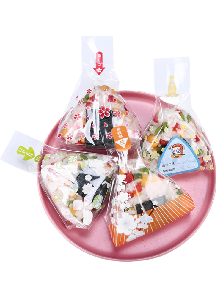 Orange Triangle rice ball packing bag Anti-fog bag Easy tear Sushi packaging bag 20pcs Send stickers Microwave oven available
Orange Triangle rice ball packing bag Anti-fog bag Easy tear Sushi packaging bag 20pcs Send stickers Microwave oven available