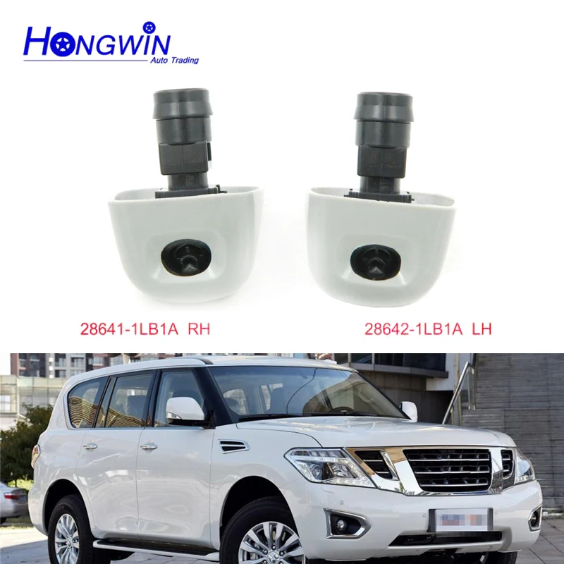 Pair Front Bumper Headlight Washer WaterNozzle Cover For Nissan Patrol 2010 2011 2012 2012 28641-1LB1A 28642-1LB1A Right&Left
Pair Front Bumper Headlight Washer WaterNozzle Cover For Nissan Patrol 2010 2011 2012 2012 28641-1LB1A 28642-1LB1A Right&Left