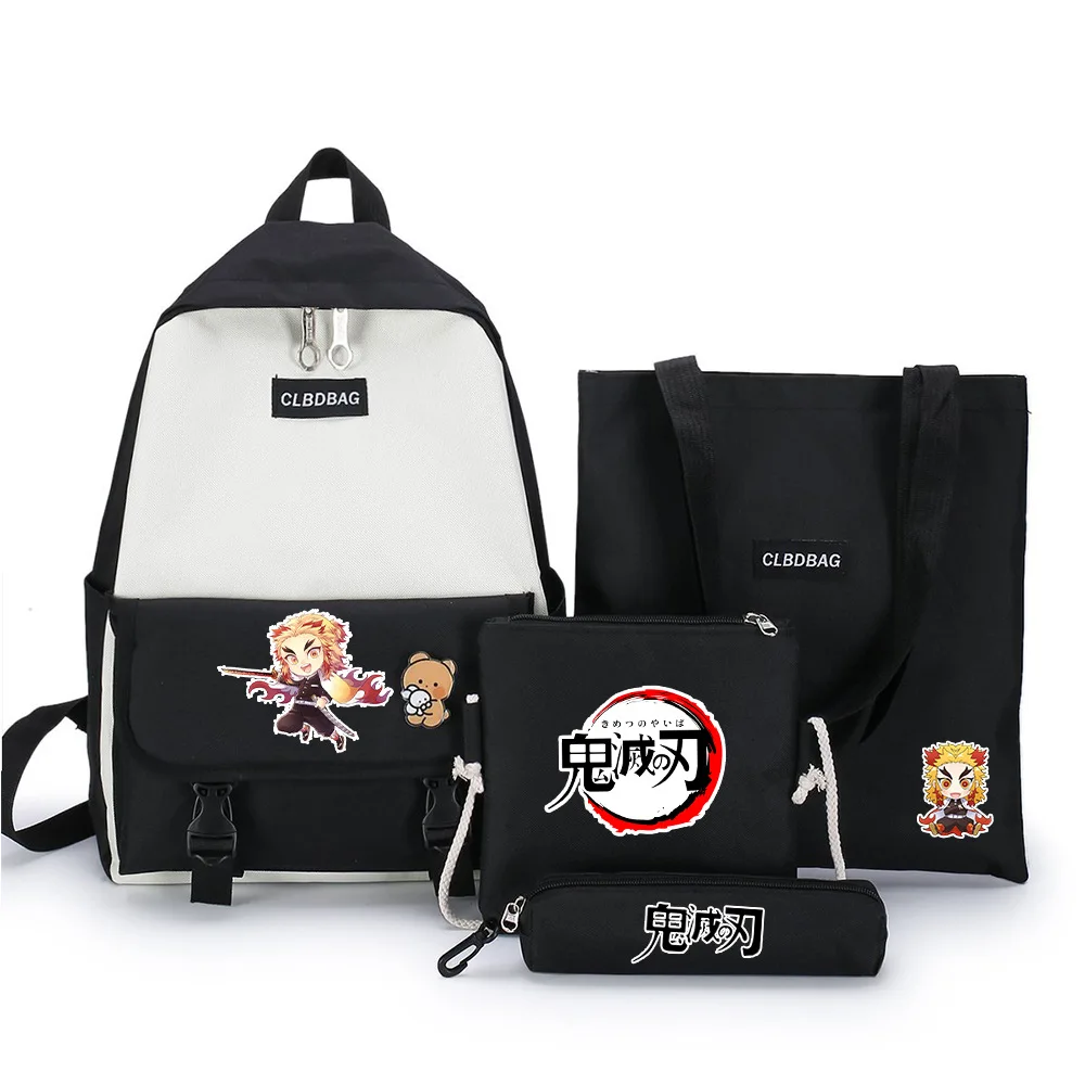 Anime Demon Slayer Schoolbag 4pcs/set Student Backpack Large Capacity Backpack College Men's and Women's Schoolbag Messenger Bag
Anime Demon Slayer Schoolbag 4pcs/set Student Backpack Large Capacity Backpack College Men's and Women's Schoolbag Messenger Bag