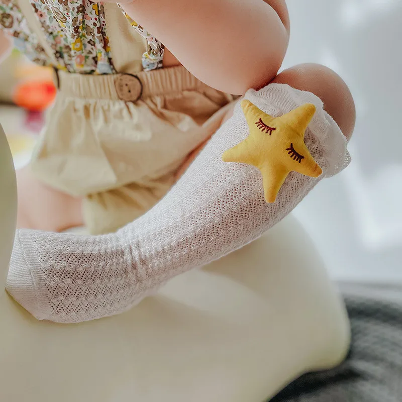 1Pcs Star Summer Cotton Mesh Comfortable Baby Socks Kids Girl Princess Sock Baby Knee High Socks Anti-Mosquito 
1Pcs Star Summer Cotton Mesh Comfortable Baby Socks Kids Girl Princess Sock Baby Knee High Socks Anti-Mosquito