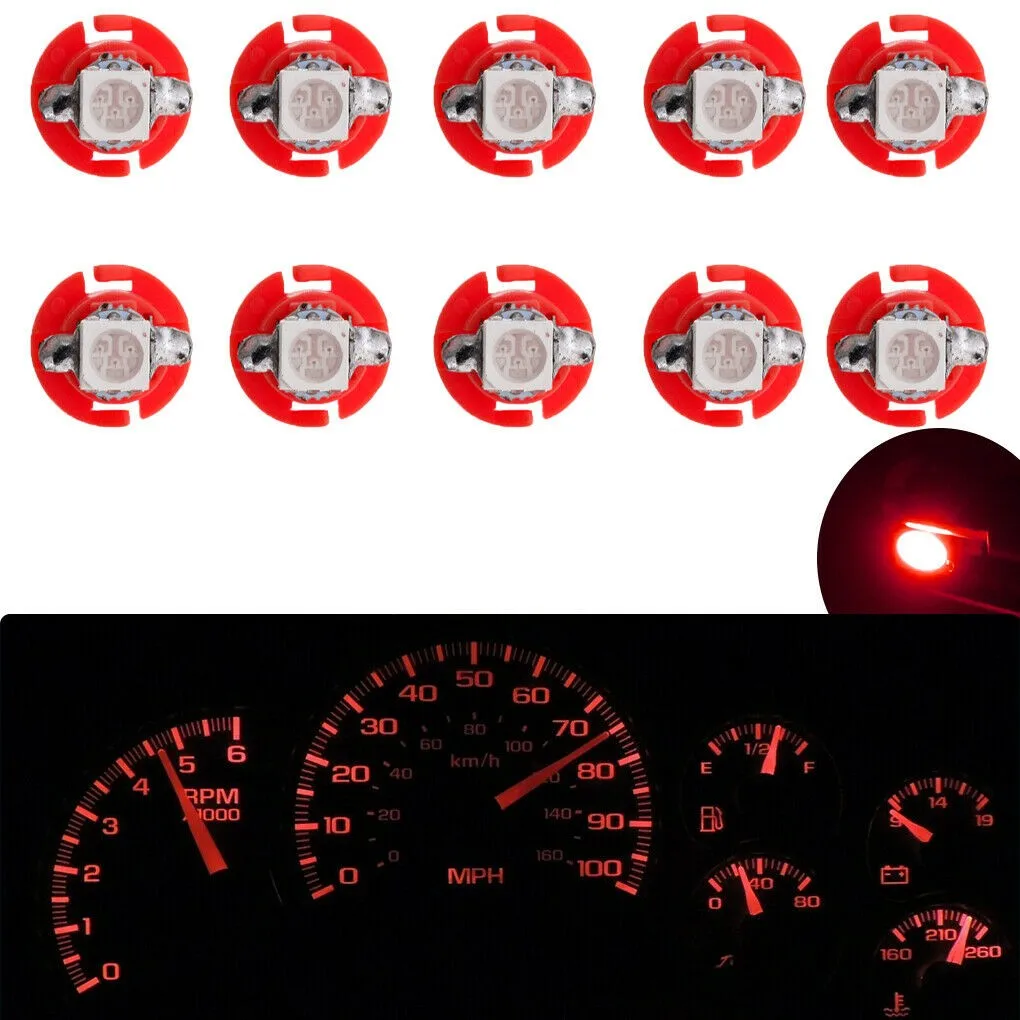 10Pcs Car Center Console Light T5 B8.4D 5050 1 SMD LED Red Dashboard Dash Gauge Instrument Light Bulbs 65062111391260
10Pcs Car Center Console Light T5 B8.4D 5050 1 SMD LED Red Dashboard Dash Gauge Instrument Light Bulbs 65062111391260