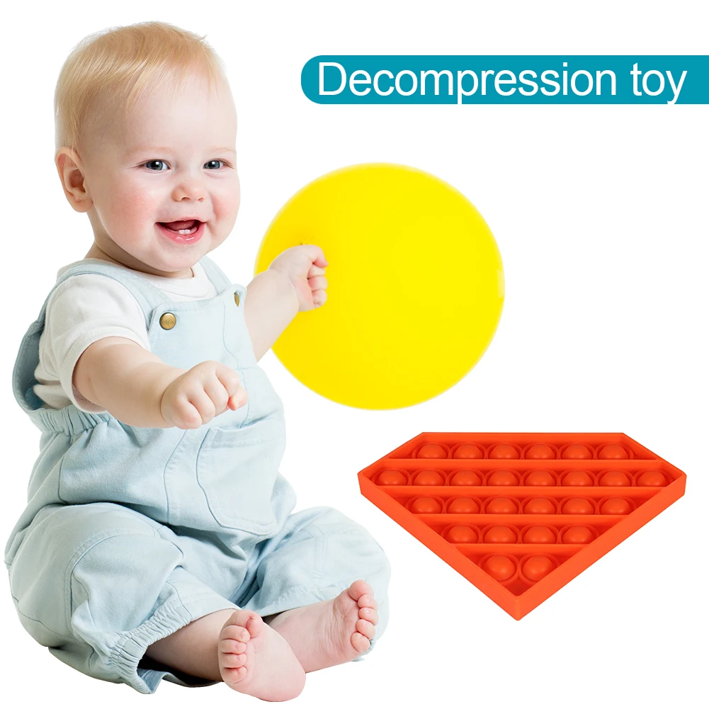 Diamond Push POP Bubble Fidget Toy Building Blocks Autism Squeeze Stress Reliever for Adult Child Anti Stress POP It Sensory 
Diamond Push POP Bubble Fidget Toy Building Blocks Autism Squeeze Stress Reliever for Adult Child Anti Stress POP It Sensory