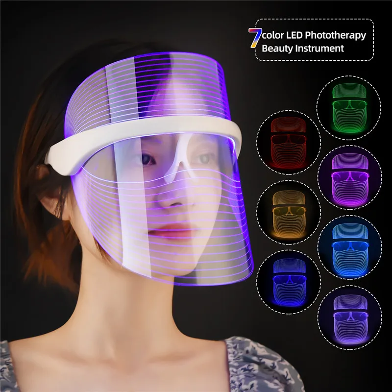 CkeyiN 7 Color LED Photon Facial Mask Cordless Wrinkle Removal Beauty Mask Anti Acne Skin Rejuvenation Face Mask USB Charging
CkeyiN 7 Color LED Photon Facial Mask Cordless Wrinkle Removal Beauty Mask Anti Acne Skin Rejuvenation Face Mask USB Charging