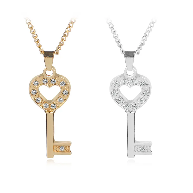 Lucky Hollow Love Heart Key Lock Unique Symbol Key Love Unlocking Tool Key Necklace Love Woman Mother Girl Gift Wedding Jewelry
Lucky Hollow Love Heart Key Lock Unique Symbol Key Love Unlocking Tool Key Necklace Love Woman Mother Girl Gift Wedding Jewelry