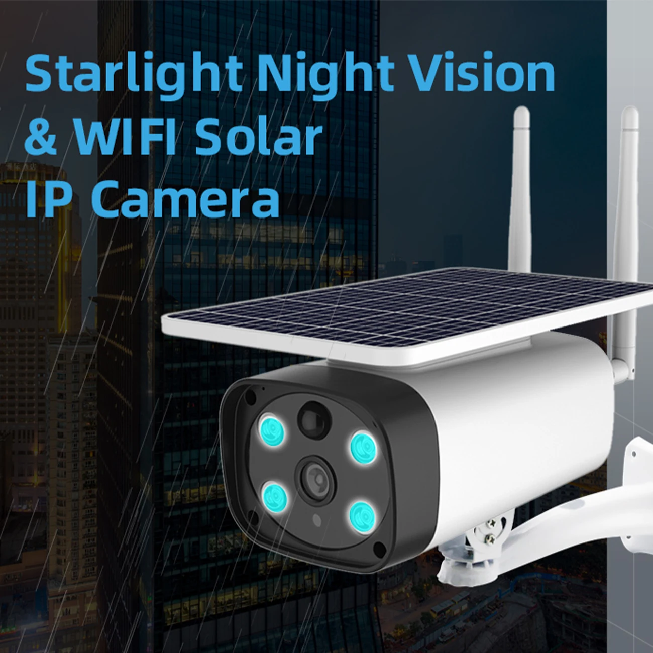 Solar Security Camera Waterproof Solar IP Camera Wireless WiFi Night Vision Camera For Home Office Audio Surveillance System
Solar Security Camera Waterproof Solar IP Camera Wireless WiFi Night Vision Camera For Home Office Audio Surveillance System