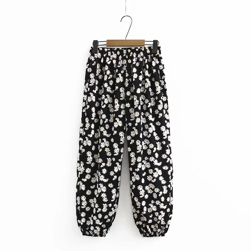 Plus Size XL-4XL Elastic Waist Women's Floral Printed Pants Casual Thin Summer Trousers with Daisy
Plus Size XL-4XL Elastic Waist Women's Floral Printed Pants Casual Thin Summer Trousers with Daisy