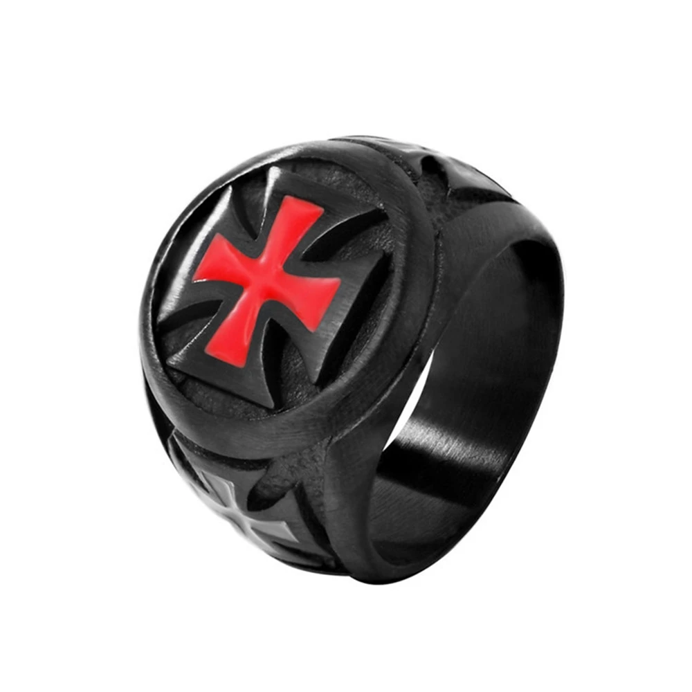 Loredana Exquisite classic religious series jewelry rings for men.Retro punk style Red Cross modeling stainless steel ring
Loredana Exquisite classic religious series jewelry rings for men.Retro punk style Red Cross modeling stainless steel ring