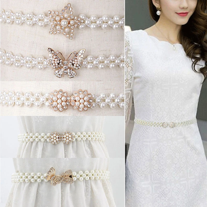 Hot Sale Women Pearl Belt Waist Elastic Buckle Pearl Chain Belts Female Girls Dress Crystal Strap Bridal Jewelry Belt 2021 New
Hot Sale Women Pearl Belt Waist Elastic Buckle Pearl Chain Belts Female Girls Dress Crystal Strap Bridal Jewelry Belt 2021 New