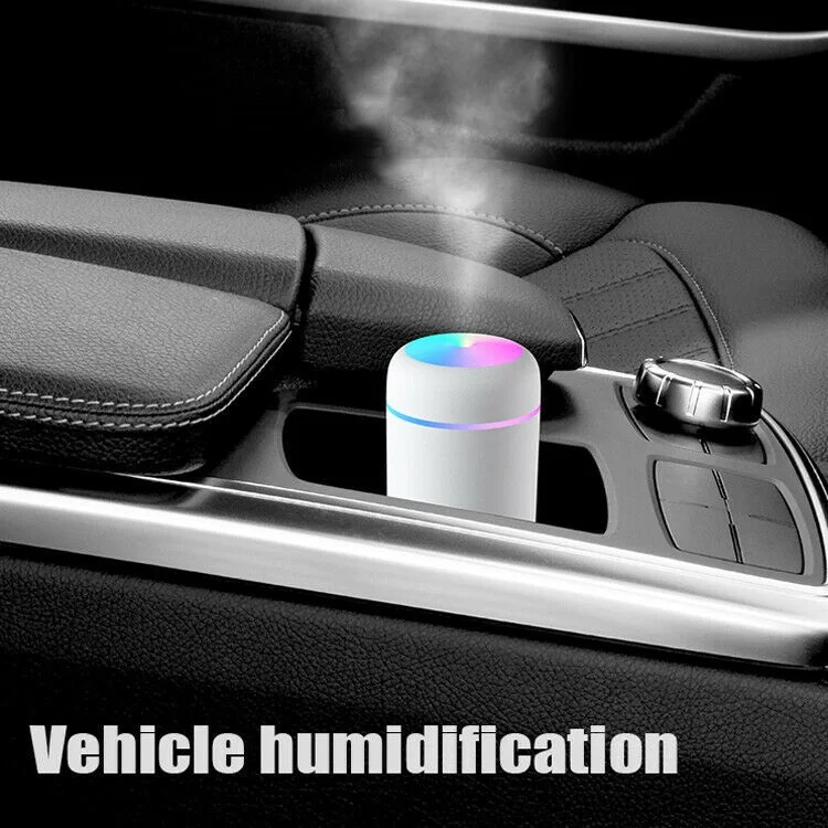 

Mini Air Humidifier Ultrasonic Atomiser USB Aroma Essential Oil 300ml Diffuser USB Cool Mist Maker Purifier Aromatherapy For Car