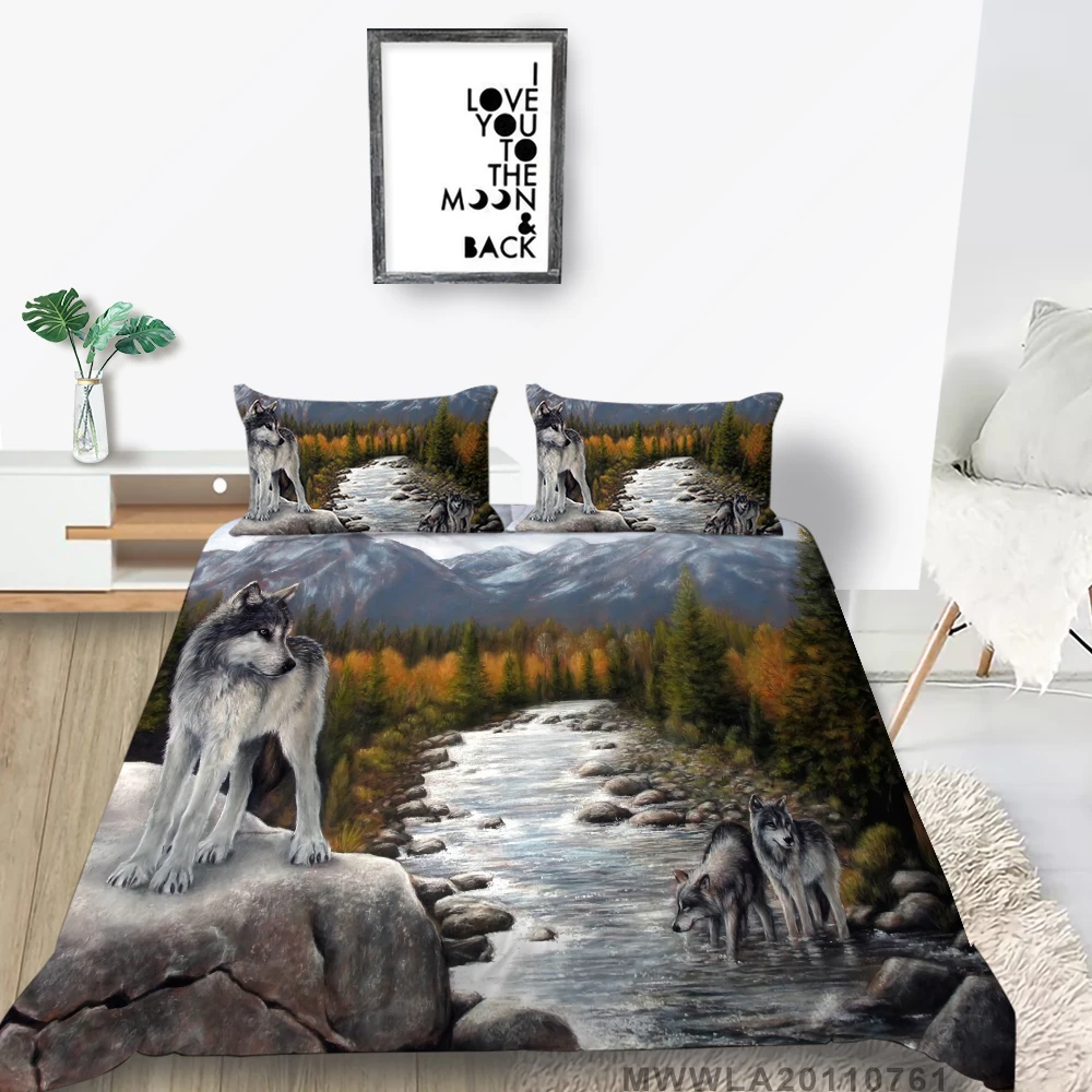 3D Bedding Set Cool Wolf Print Duvet Cover Set Fashionable Comforter Bedding Sets Luxury Modern Bedroom Decor Dropship 
3D Bedding Set Cool Wolf Print Duvet Cover Set Fashionable Comforter Bedding Sets Luxury Modern Bedroom Decor Dropship