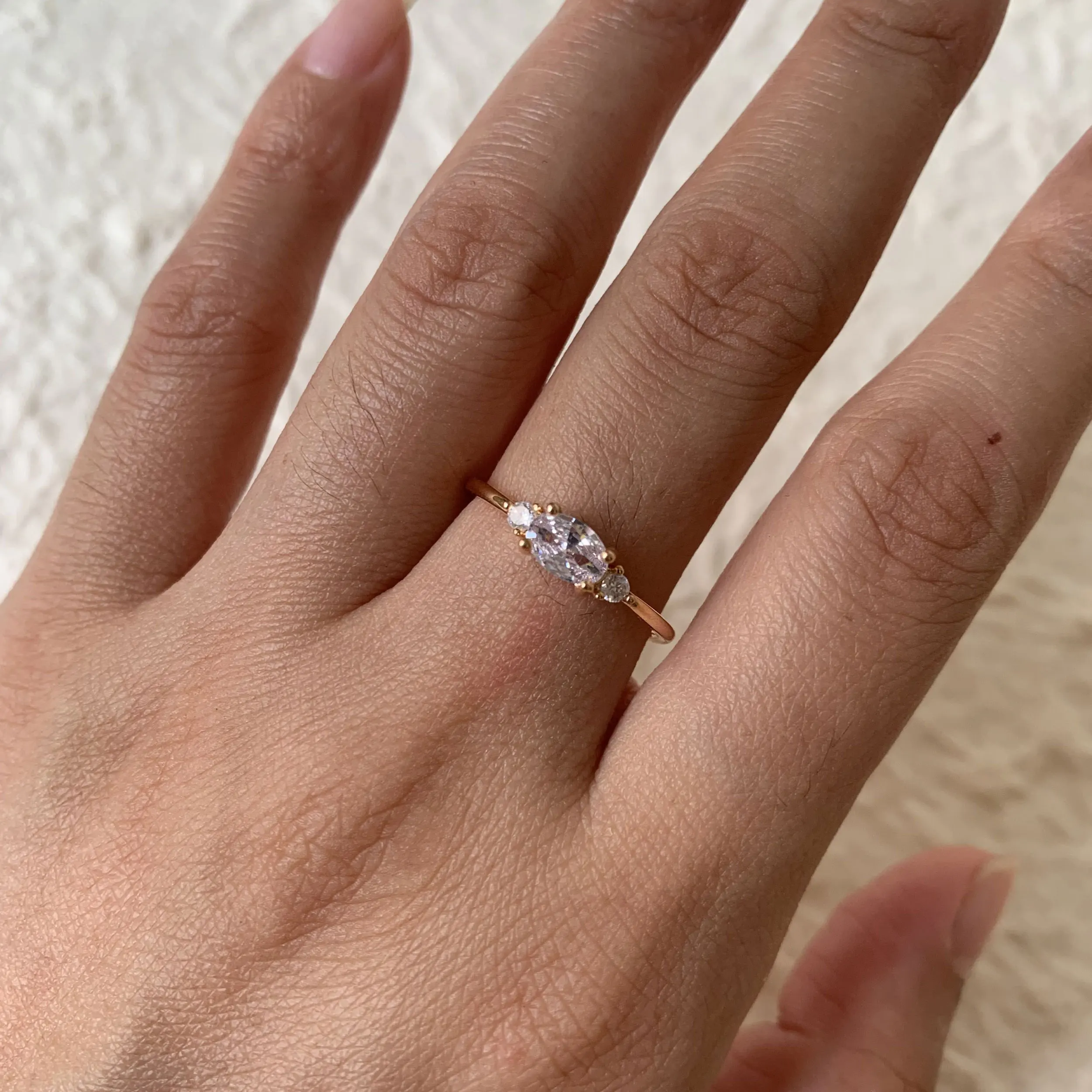 Cubic Zirconia Stacking Rings for Women Simulated Diamond Oval CZ Three Stone Ring Wedding Accessories
Cubic Zirconia Stacking Rings for Women Simulated Diamond Oval CZ Three Stone Ring Wedding Accessories