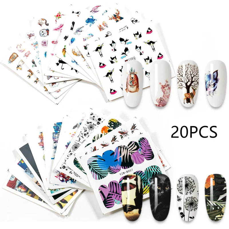 20pcs Mixed Designs Nail Sticker Beauty Flower Water Transfer Decal Watermark Nail Art Decoration for Manicure Watermark
20pcs Mixed Designs Nail Sticker Beauty Flower Water Transfer Decal Watermark Nail Art Decoration for Manicure Watermark