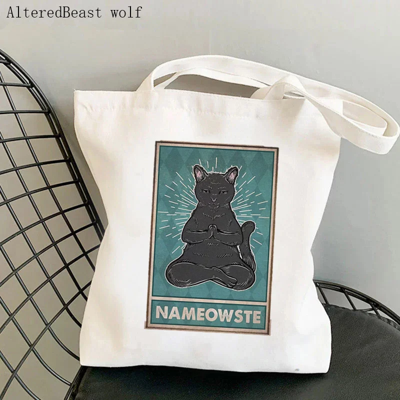 Women Shopper bag CAT Nameowste Printed Kawaii Bag Harajuku Shopping Canvas Shopper Bag girl handbag Tote Shoulder Lady Bag
Women Shopper bag CAT Nameowste Printed Kawaii Bag Harajuku Shopping Canvas Shopper Bag girl handbag Tote Shoulder Lady Bag
