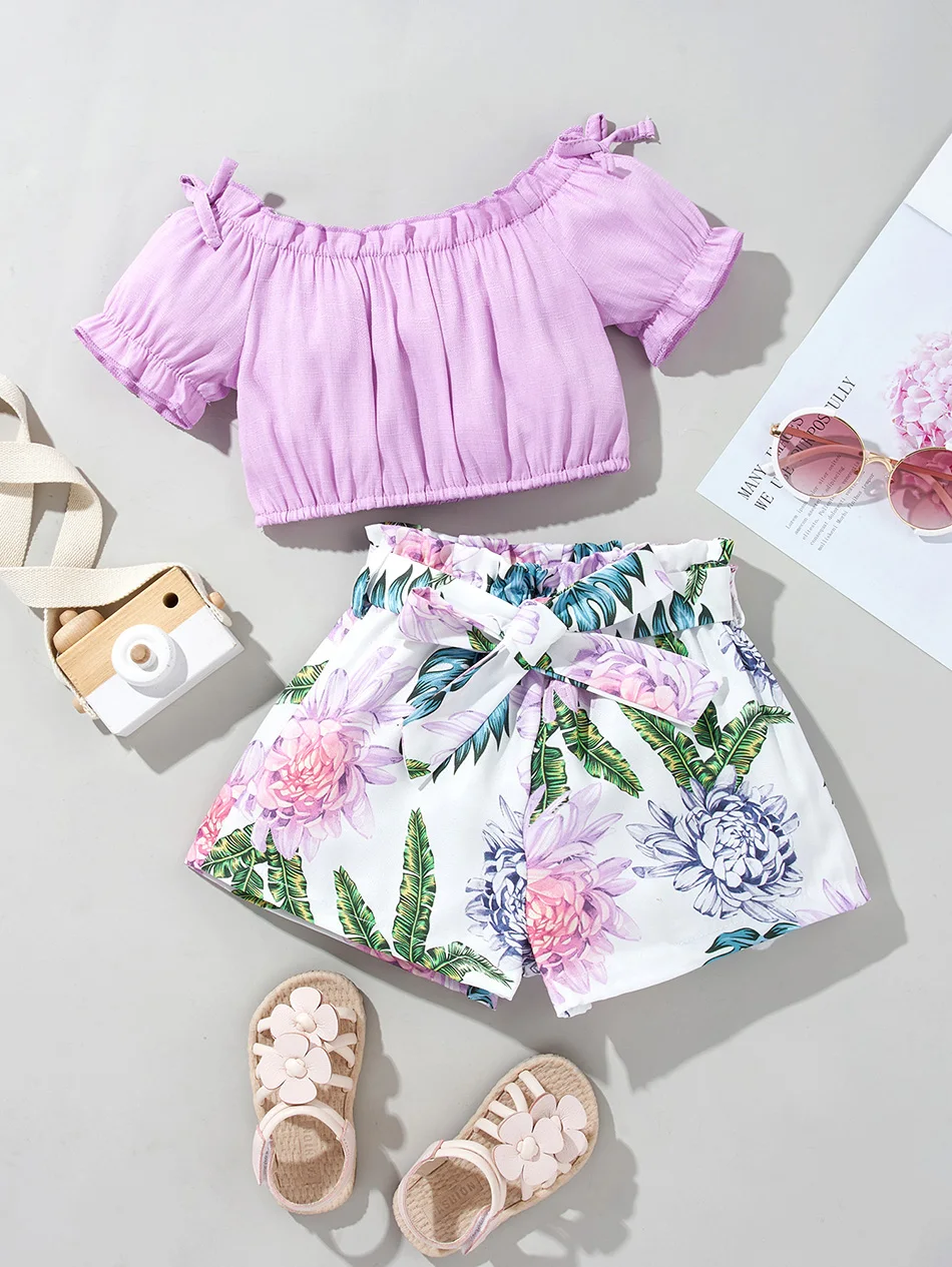 Girls Suit Shirt + Short Summer Vibe Outfit Printing Flower Dance 2-6T For Kids Girls Birthday Gift Lolipop Sleeves
Girls Suit Shirt + Short Summer Vibe Outfit Printing Flower Dance 2-6T For Kids Girls Birthday Gift Lolipop Sleeves