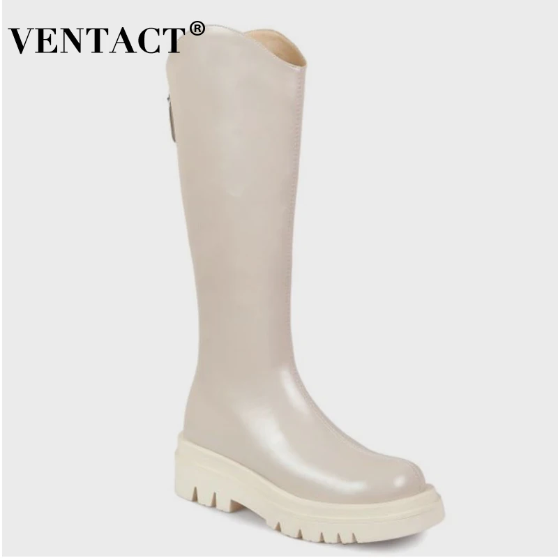 Женские сапоги до колена на низком каблуке, Размеры 33-40 
Женские сапоги до колена на низком каблуке, Размеры 33-40