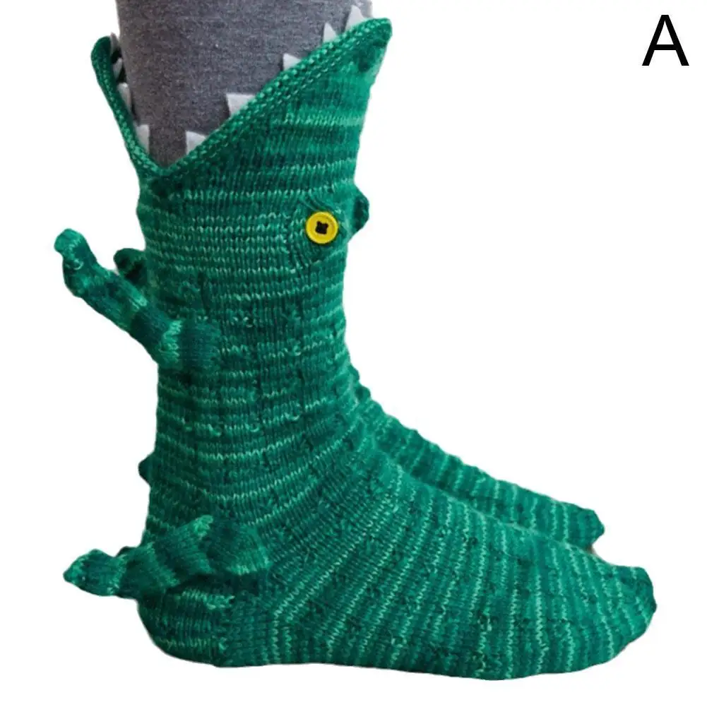 Novelty Shark Crocodile Shape Floor Socks Cute Knit Socks Cartoon Animal Anti-Slip Knit Booties Home Warm Socks For Women
Novelty Shark Crocodile Shape Floor Socks Cute Knit Socks Cartoon Animal Anti-Slip Knit Booties Home Warm Socks For Women