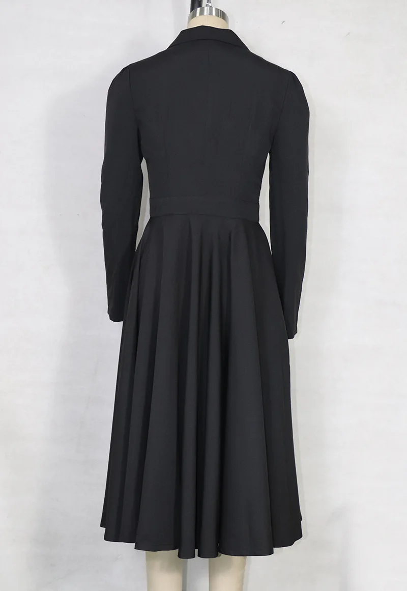 Women split button down long sleeve v neck high waist asymmetrical swing dress sukienka Casual party midi dress 2020 
Women split button down long sleeve v neck high waist asymmetrical swing dress sukienka Casual party midi dress 2020