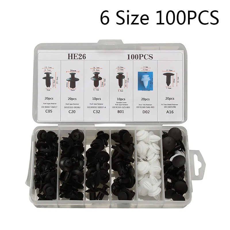 Plastic with Box Vehicle Bumper Car Door Retainer Set Auto Push Assorted New Hot Sale Useful Practical Universal
Plastic with Box Vehicle Bumper Car Door Retainer Set Auto Push Assorted New Hot Sale Useful Practical Universal