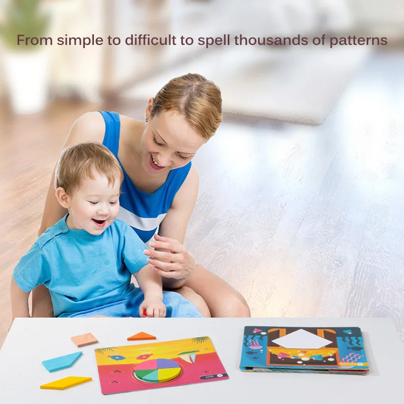 Children's Educational Toy Creative Jigsaw Puzzle Tangram Puzzle Model Montessori Wooden Tangram For above 3 years old
Children's Educational Toy Creative Jigsaw Puzzle Tangram Puzzle Model Montessori Wooden Tangram For above 3 years old