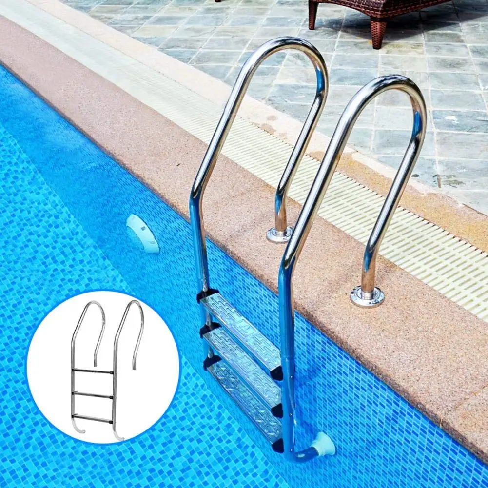 Stainless Steel Swimming Pool Ladder Steps Non-Slip Replacement Tread(Screws Included) Anti-Rust Underwater Ladder Pedal Hot
Stainless Steel Swimming Pool Ladder Steps Non-Slip Replacement Tread(Screws Included) Anti-Rust Underwater Ladder Pedal Hot