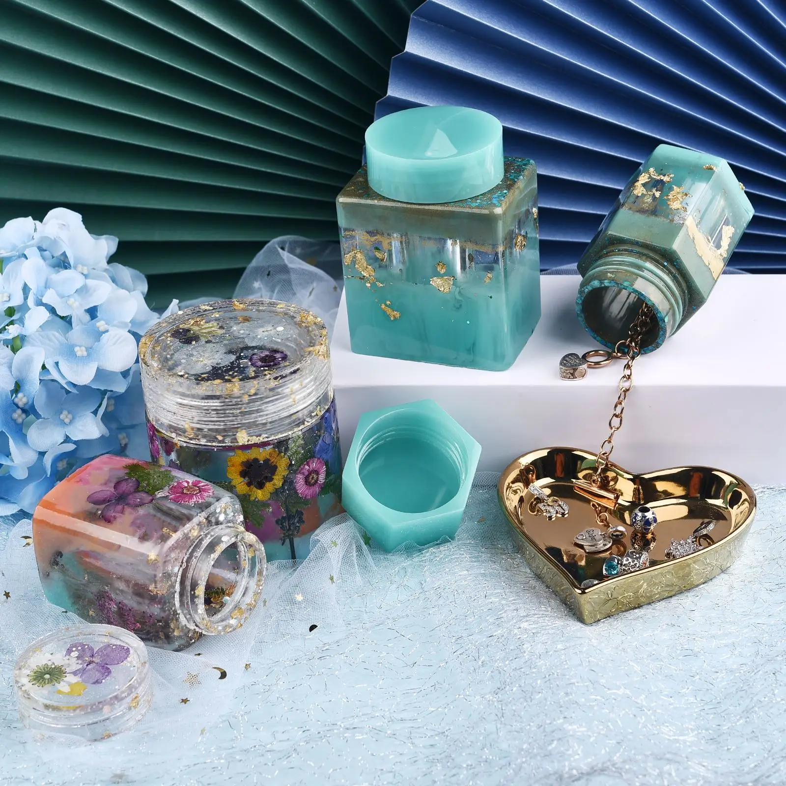 DIY Crystal Epoxy Resin Mould Cylinder Cuboid Bottle Storage Silicone Mold Candy Jar Jewelry Boxes Handmade Crafts
DIY Crystal Epoxy Resin Mould Cylinder Cuboid Bottle Storage Silicone Mold Candy Jar Jewelry Boxes Handmade Crafts