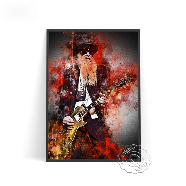 Винтажный постер с изображением гитаристов BJYWDAP
Винтажный постер с изображением гитаристов BJYWDAP