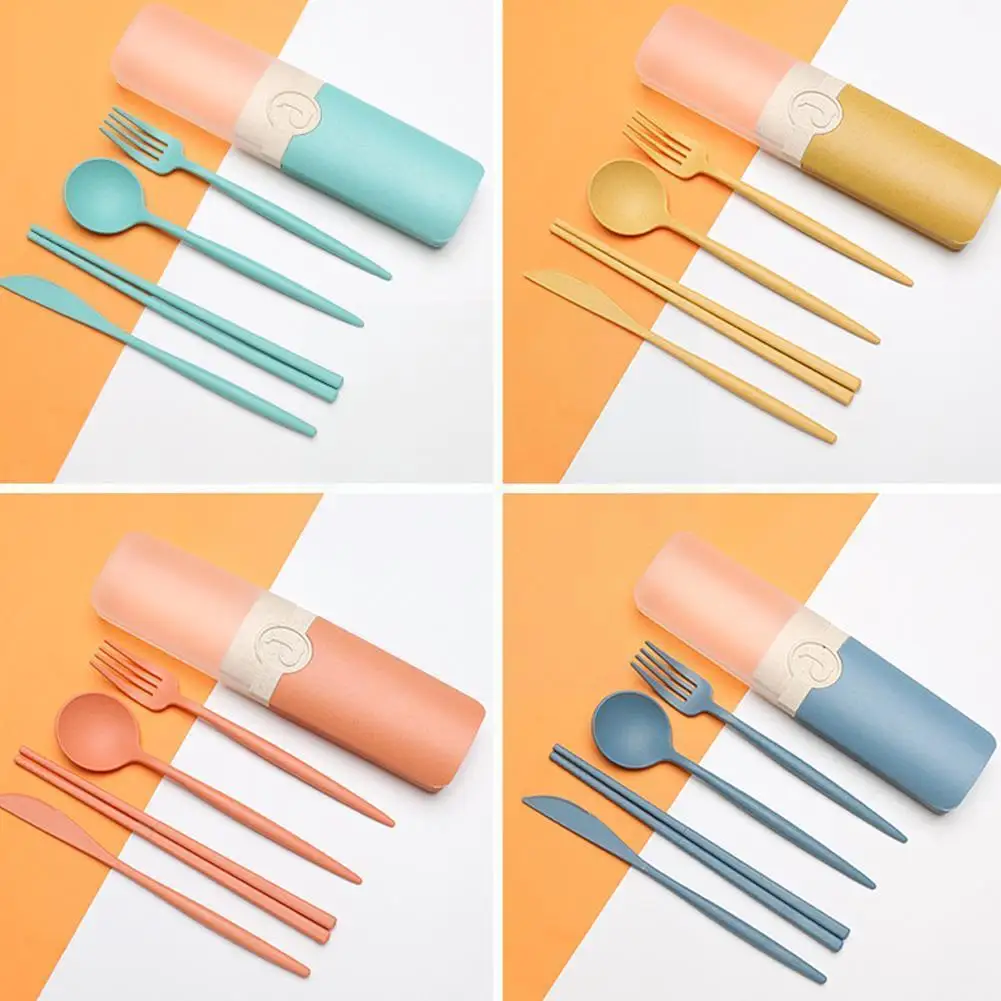 Portable Outdoor Travel Knife Fork Spoon Chopsticks Set Cutlery And Safety Meal Office School Lunch Hygiene Box Box 4-in-1 H0q3
Portable Outdoor Travel Knife Fork Spoon Chopsticks Set Cutlery And Safety Meal Office School Lunch Hygiene Box Box 4-in-1 H0q3