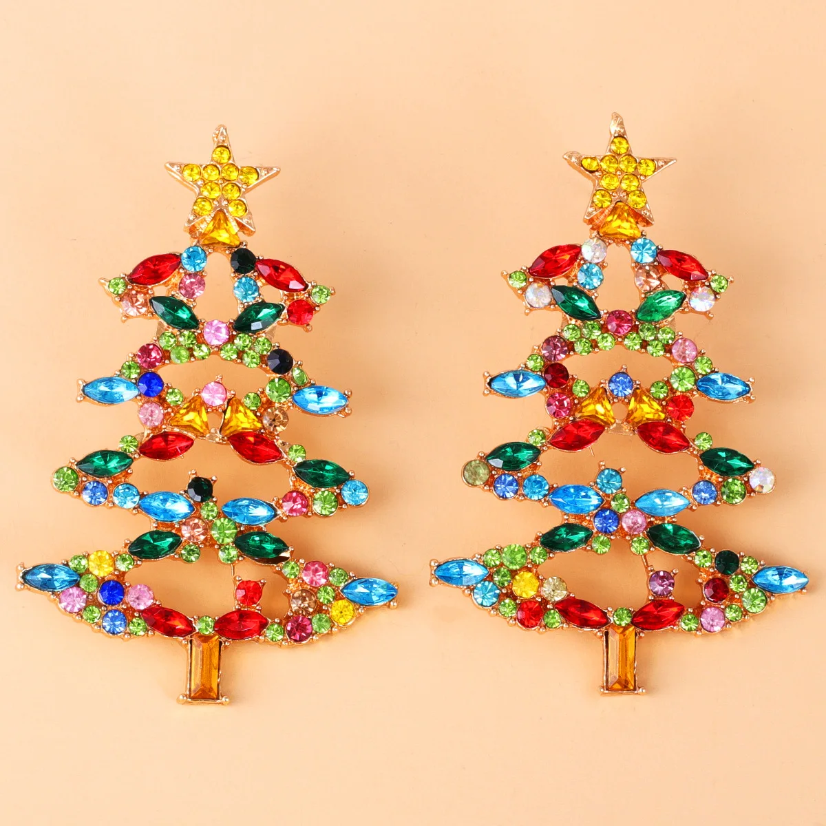 Christmas Gift Fashion Hot Sale New Cartoon Christmas Tree Earrings Women's Alloy Earrings Jewelry Earrings for Women
Christmas Gift Fashion Hot Sale New Cartoon Christmas Tree Earrings Women's Alloy Earrings Jewelry Earrings for Women