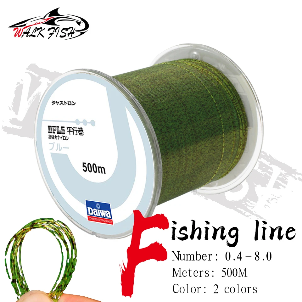 WALK FISH 500m Invisible Fishing Line Spoted Line 3D Bionic Monofilament Fluorocarbon Coated Speckle Carp Nylon Thread Fly Fish
WALK FISH 500m Invisible Fishing Line Spoted Line 3D Bionic Monofilament Fluorocarbon Coated Speckle Carp Nylon Thread Fly Fish