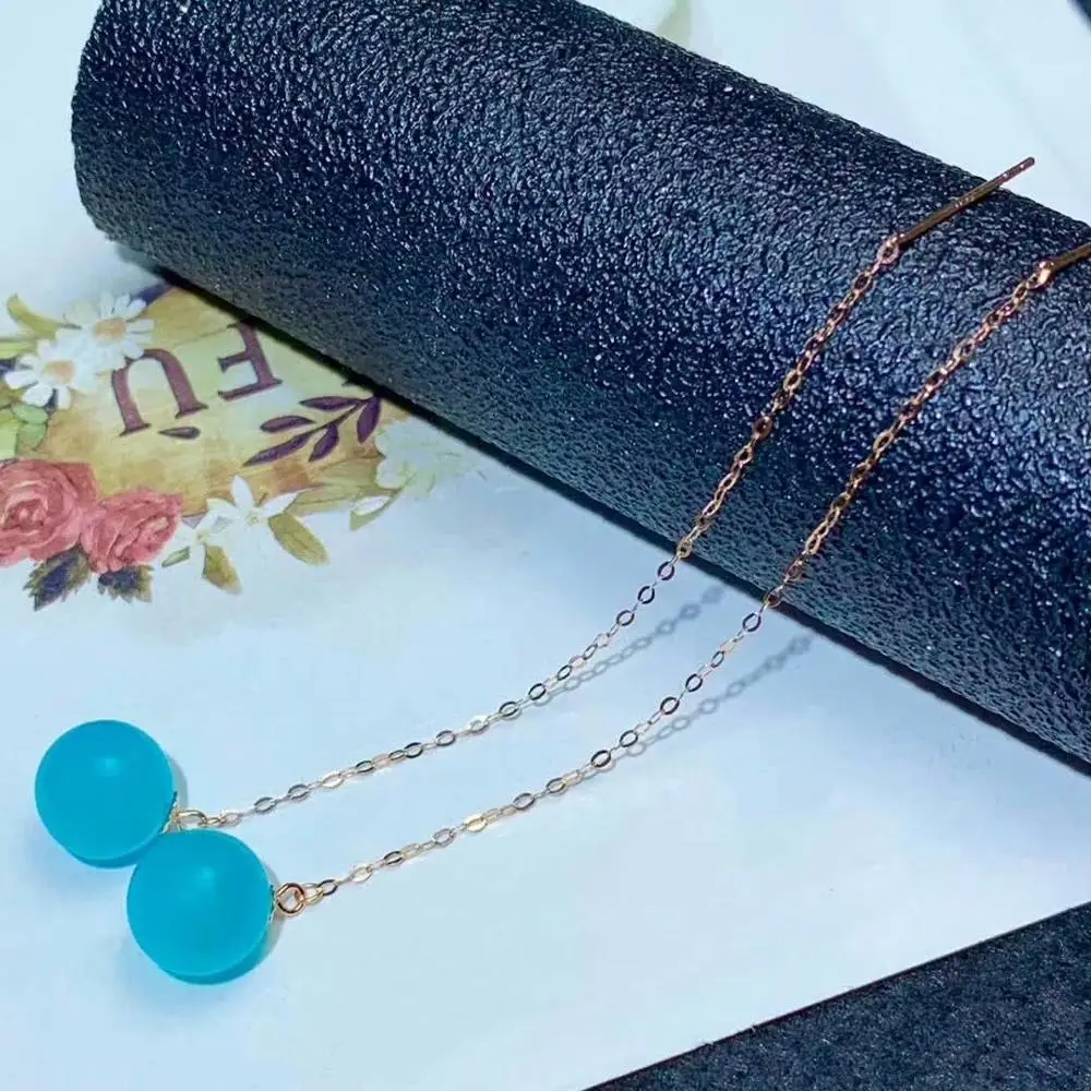 shilovem 18K yellow Gold Natural real amazonite stud earrings fine Jewelry classic women gift plant party new myme8-8.588ths
shilovem 18K yellow Gold Natural real amazonite stud earrings fine Jewelry classic women gift plant party new myme8-8.588ths