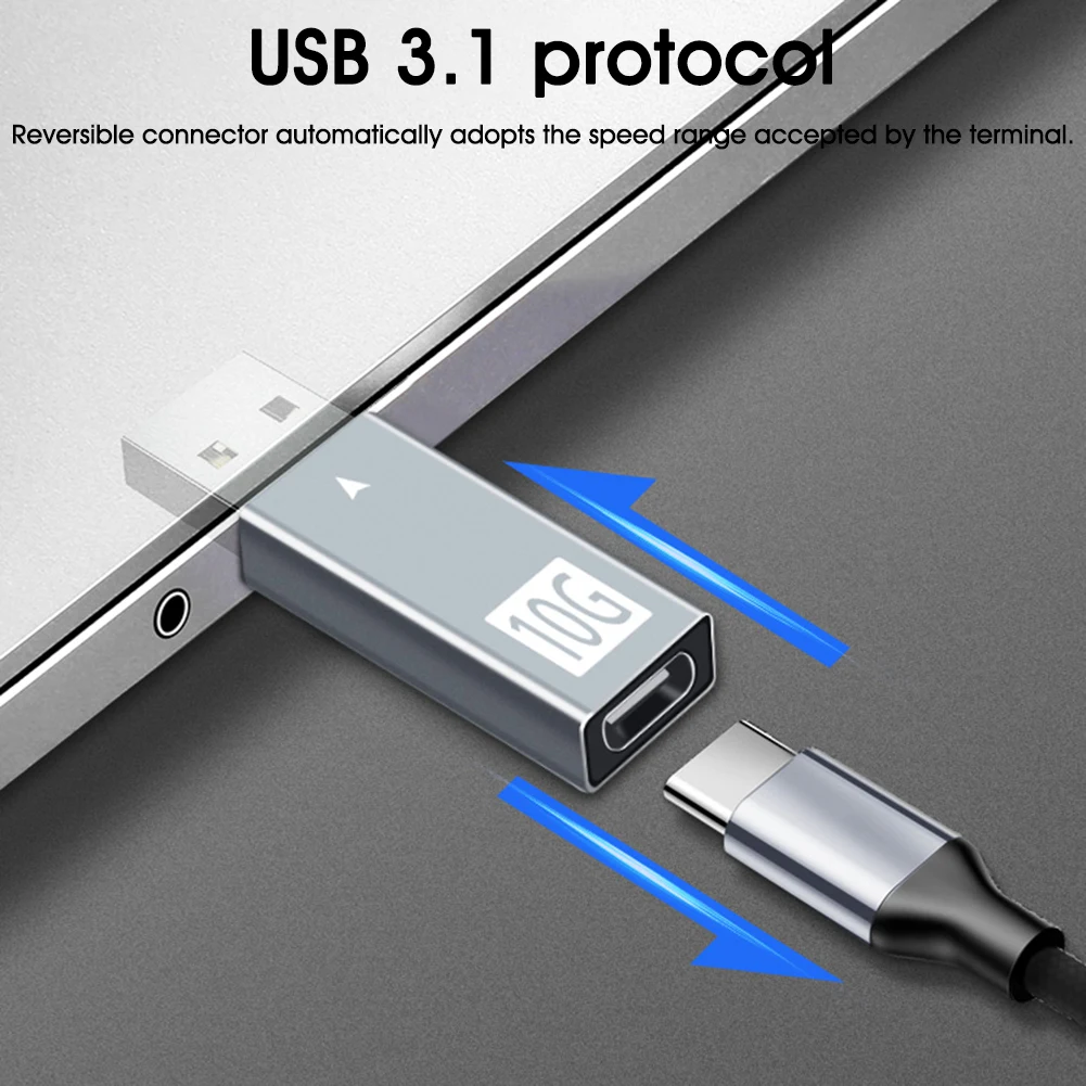 USB C to USB Adapter USB3.1 Male to USB C Female OTG Converter 10Gbps 5V Fast Charging for Laptops, Samsung, Power Bank, Charger
USB C to USB Adapter USB3.1 Male to USB C Female OTG Converter 10Gbps 5V Fast Charging for Laptops, Samsung, Power Bank, Charger