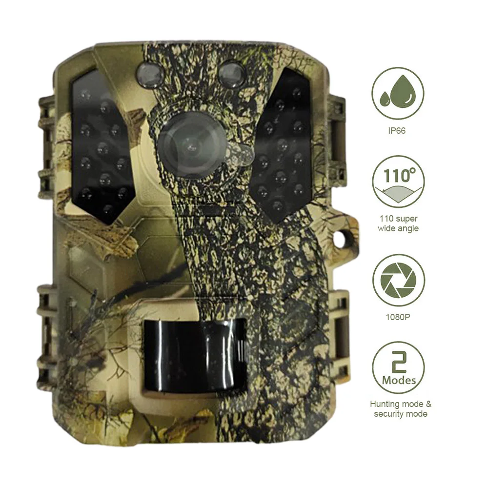 Охотничья камера 20MP 1080P, цифровая инфракрасная Водонепроницаемая камера IP66 с триггером 0,2 S для наблюдения за дикой природой
Охотничья камера 20MP 1080P, цифровая инфракрасная Водонепроницаемая камера IP66 с триггером 0,2 S для наблюдения за дикой природой