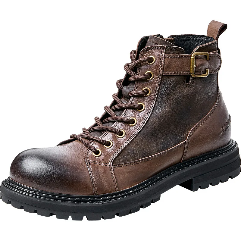 British Retro Autumn Winter Cowboy Boots Mens Combat Boots Fashion Army Shoes Men Ankle Boots Cowhide Men Boots Genuine Leather
British Retro Autumn Winter Cowboy Boots Mens Combat Boots Fashion Army Shoes Men Ankle Boots Cowhide Men Boots Genuine Leather