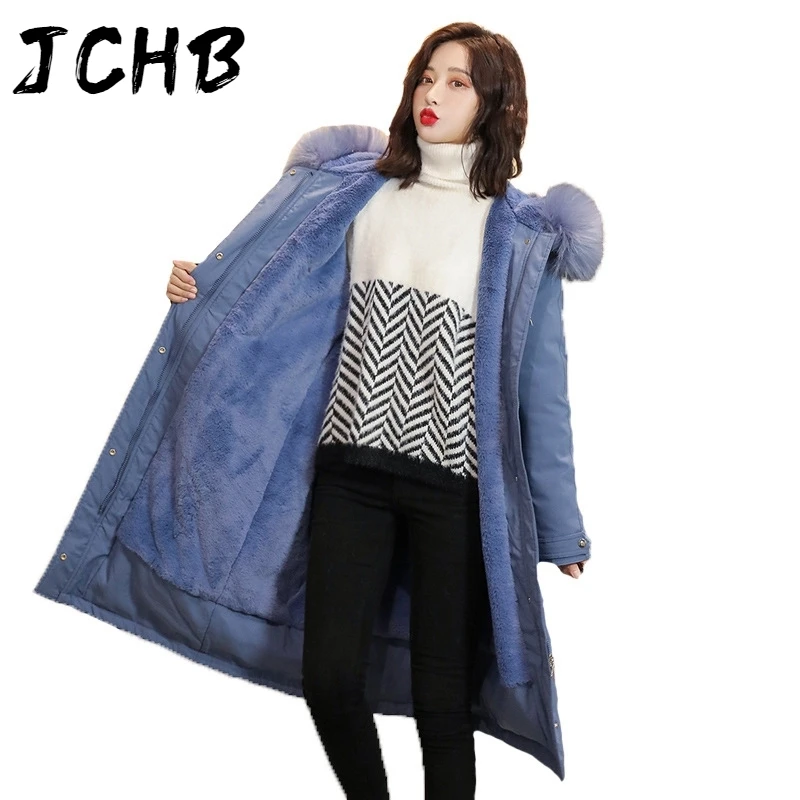 JCHB Women's Winter Parkas X-long Slim Hooded Jacket Women Wool Liner Plus Size Solid With Fur Collar Casual Cotton Padded Thick
JCHB Women's Winter Parkas X-long Slim Hooded Jacket Women Wool Liner Plus Size Solid With Fur Collar Casual Cotton Padded Thick